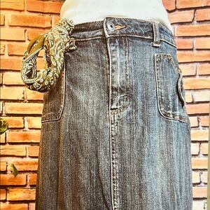 💃🏻 Riders Copper Collection Denim Maxi Skirt – Sz 11/12